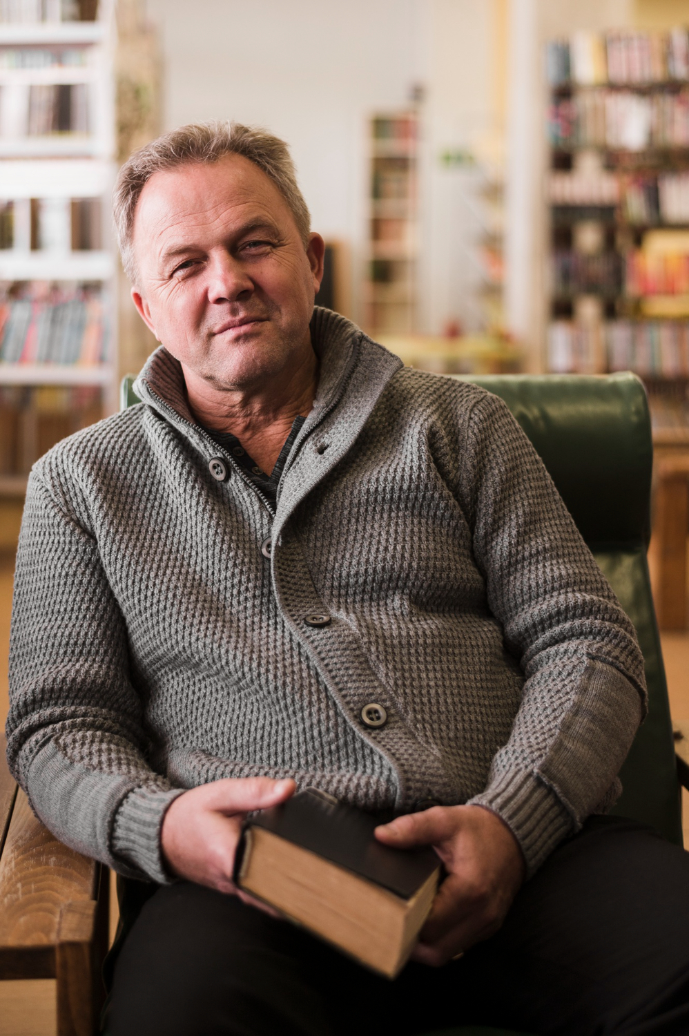 Illustrative portrait of a mature single man